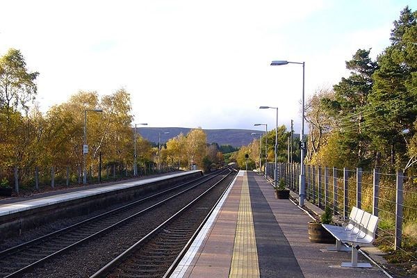 Carrbridge Station, looking north (friends of the station)