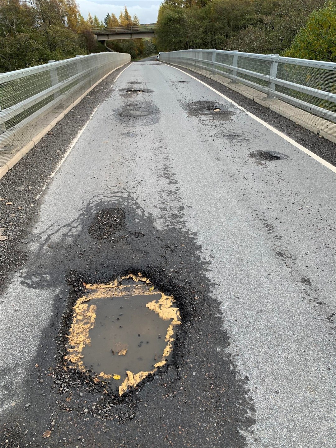 Spey Bridge holes at Kingussie have now been patched, but there plenty more across the region nto fill - even on the A9 there are serious new repairs needed, motorists found this week on the stretch between Newtonmore and Dalwhinnie