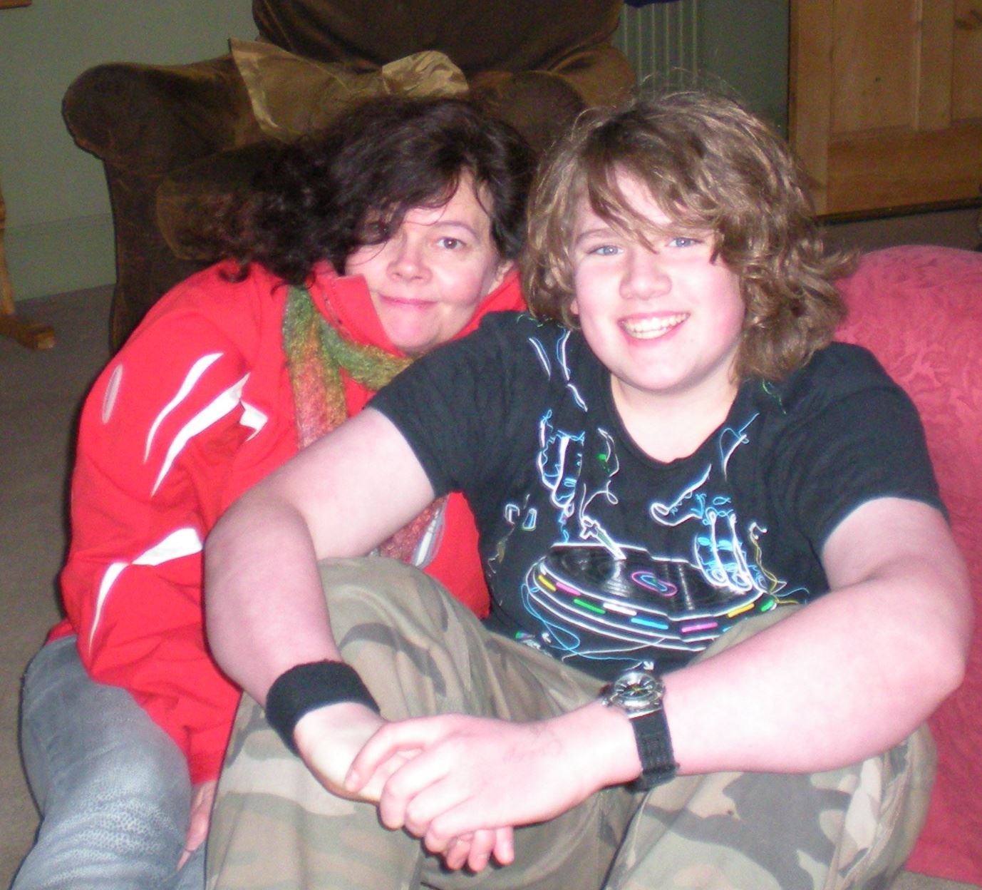 Jacqui Waring with her son Will in happier days