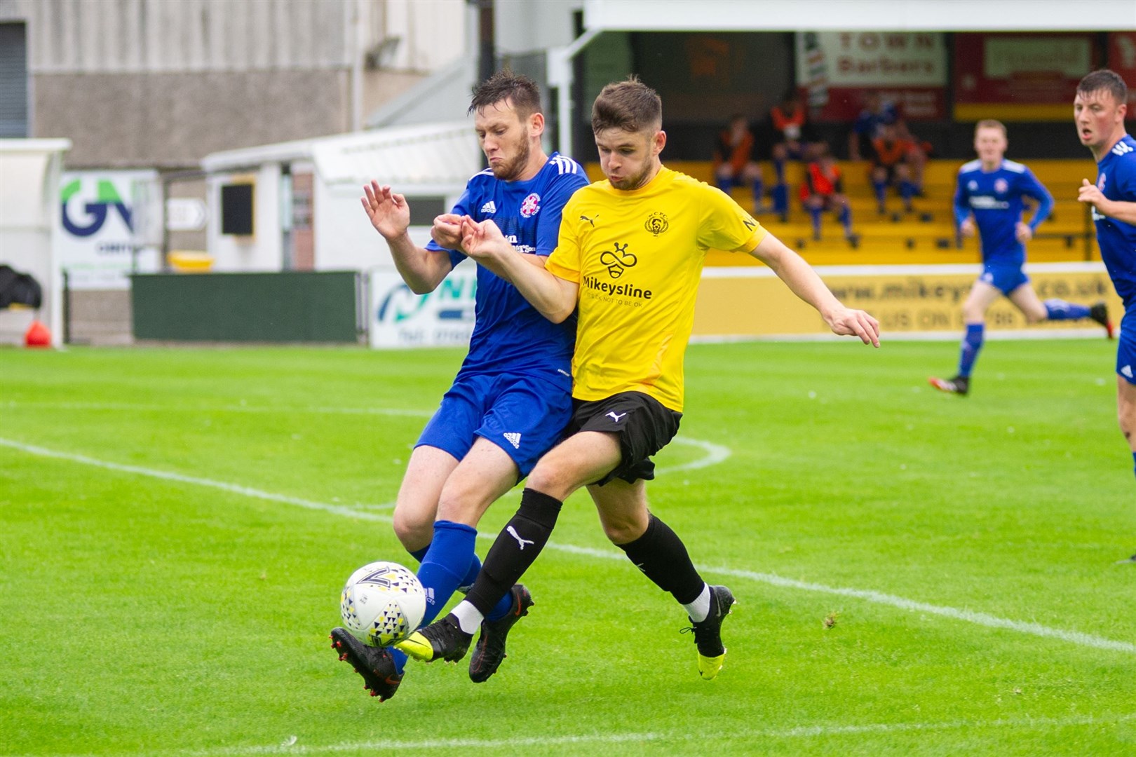 Nairn County taking on Lossiemouth in the North of Scotland Cup.