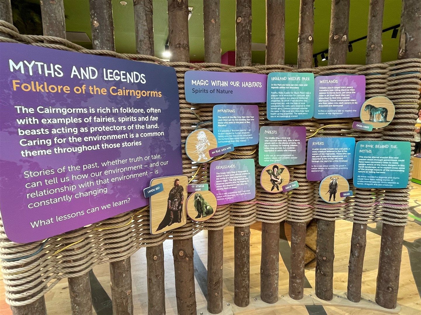 There is lots to learn about in a fun and accessible way in the Discovery Centre at the Highland Wildlife Park.