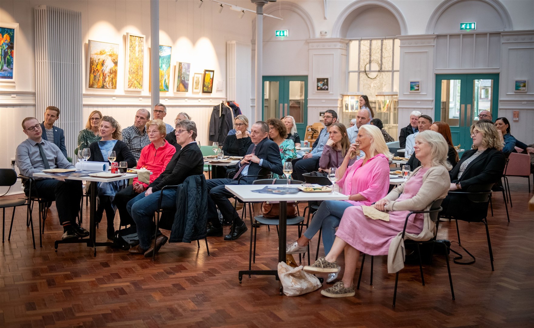 Around 50 people were at the launch event. Picture: Callum Mackay.