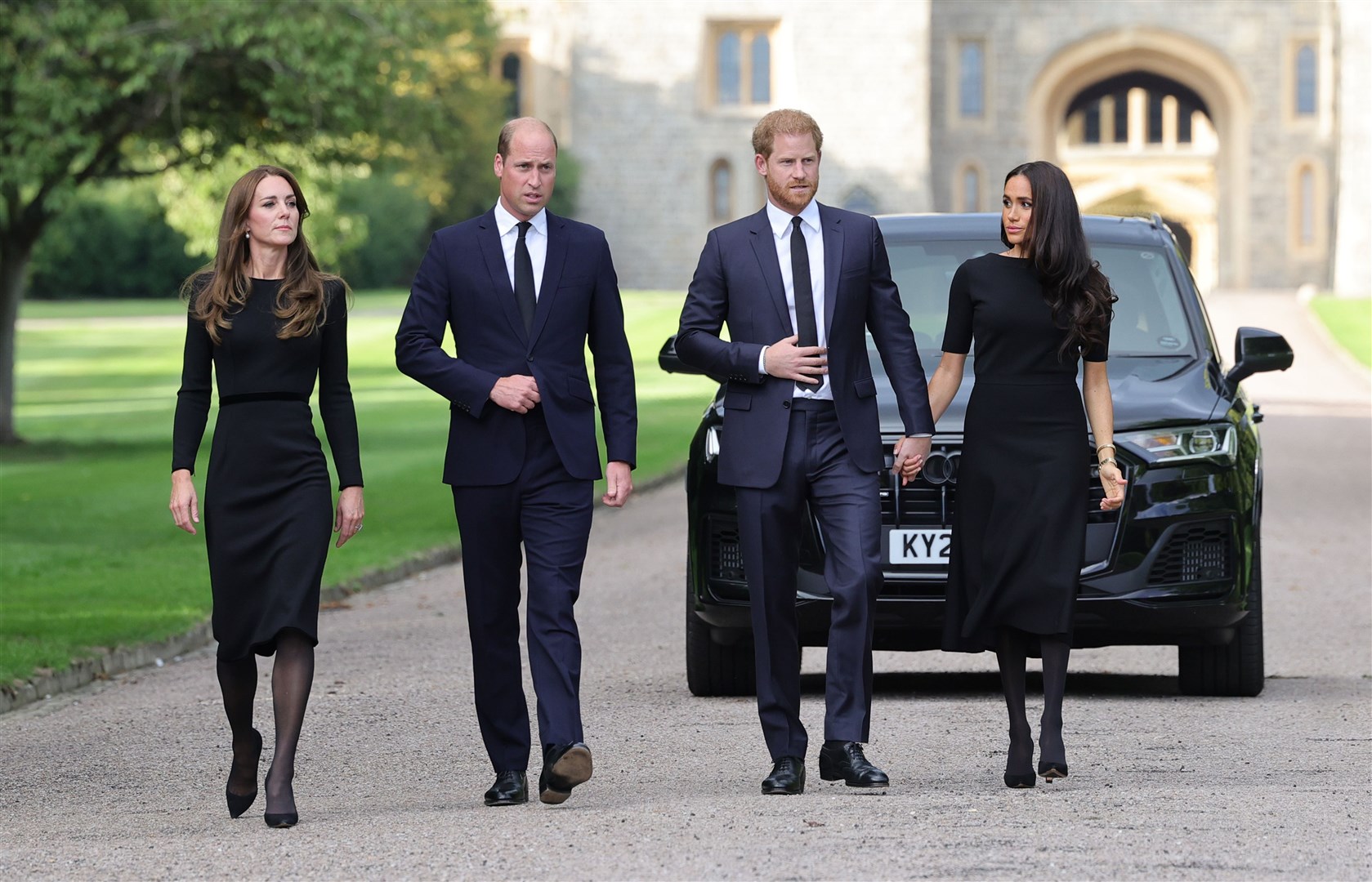 The Waleses and the Sussexes together at Windsor (Chris Jackson/PA)