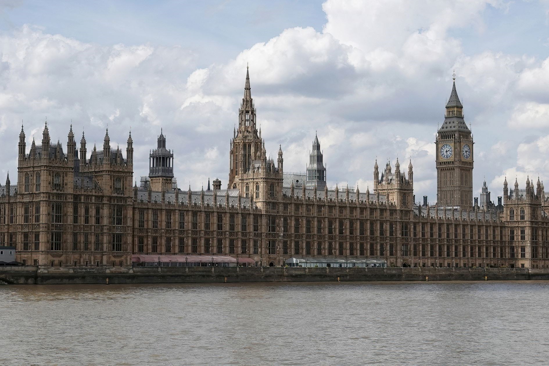 The Palace of Westminster, also known as the Houses of Parliament, in London, UK.