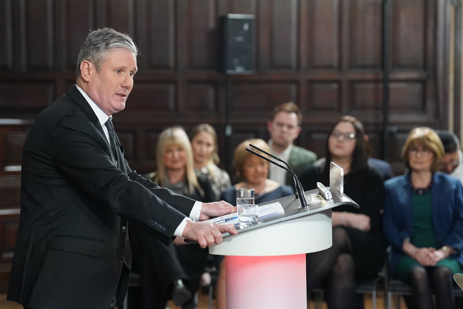 Sir Keir Starmer speaking in east London, following the Equality and Human Rights Commission’s announcement that it has concluded its monitoring of the Labour Party (Stefan Rousseau/PA)