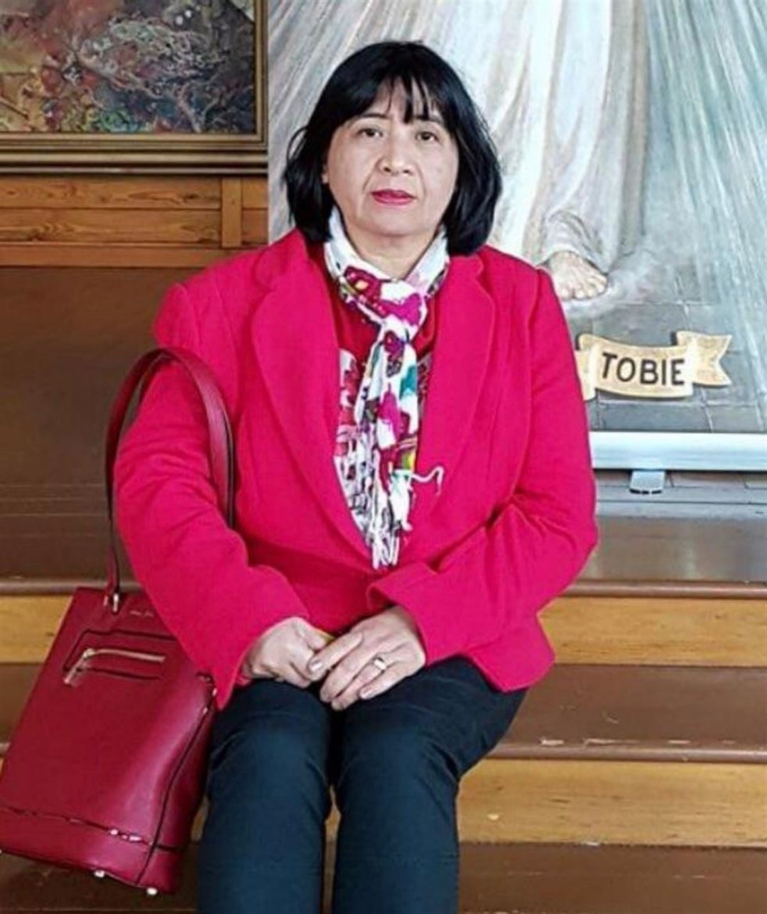 Dominga David, 62, a nurse from Penarth who worked at University Hospital Llandough, and died after testing positive for coronavirus (Family handout/Cardiff and Vale University Health Board)