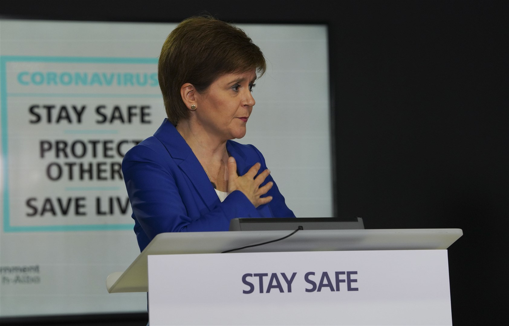 First Minister Nicola Sturgeon.