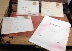 Love letters were found in the box.