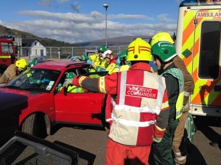 Firefighters from the strath were involved in the exercise