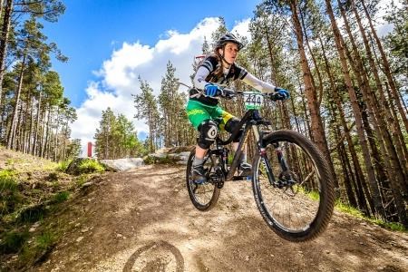 Enjoing the superb cycle trails at Glenlivet