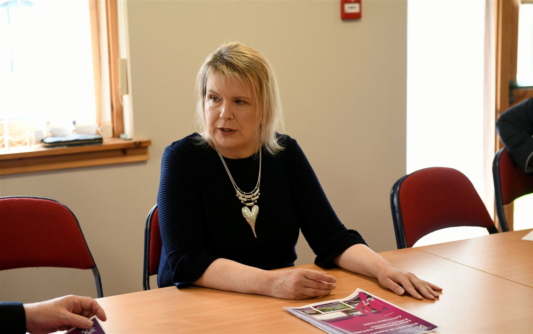 A9 Kincraig petitions committeet at Kincraig Community Hall, Suidhe Crescent, Kincraig, Kingussie. Laura Hansler Petitioner – A9 Dual Action Group. Piicture: Callum Mackay.