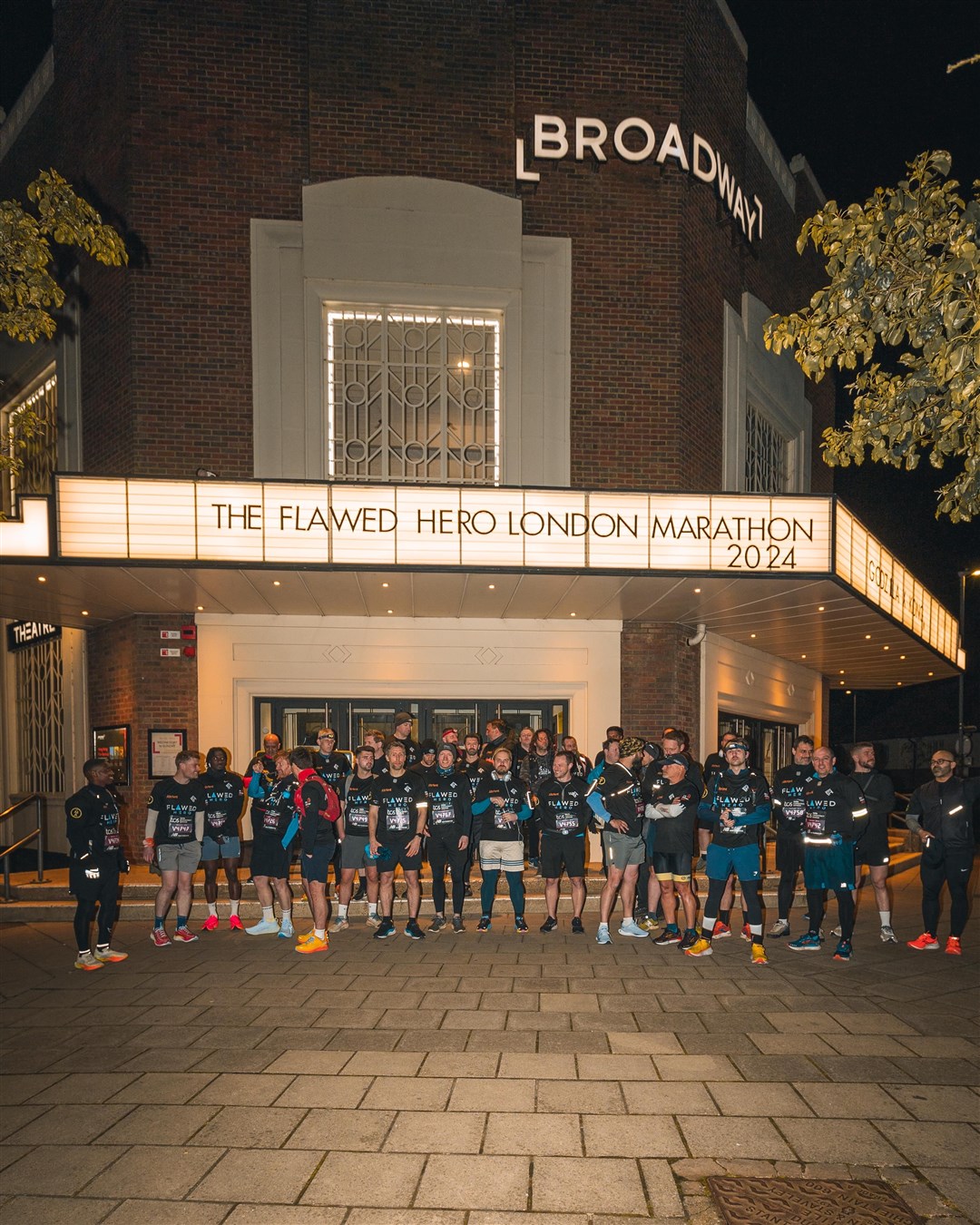 People taking part in the Flawed Hero Marathon in 2024 (Oliver Saville/PA)