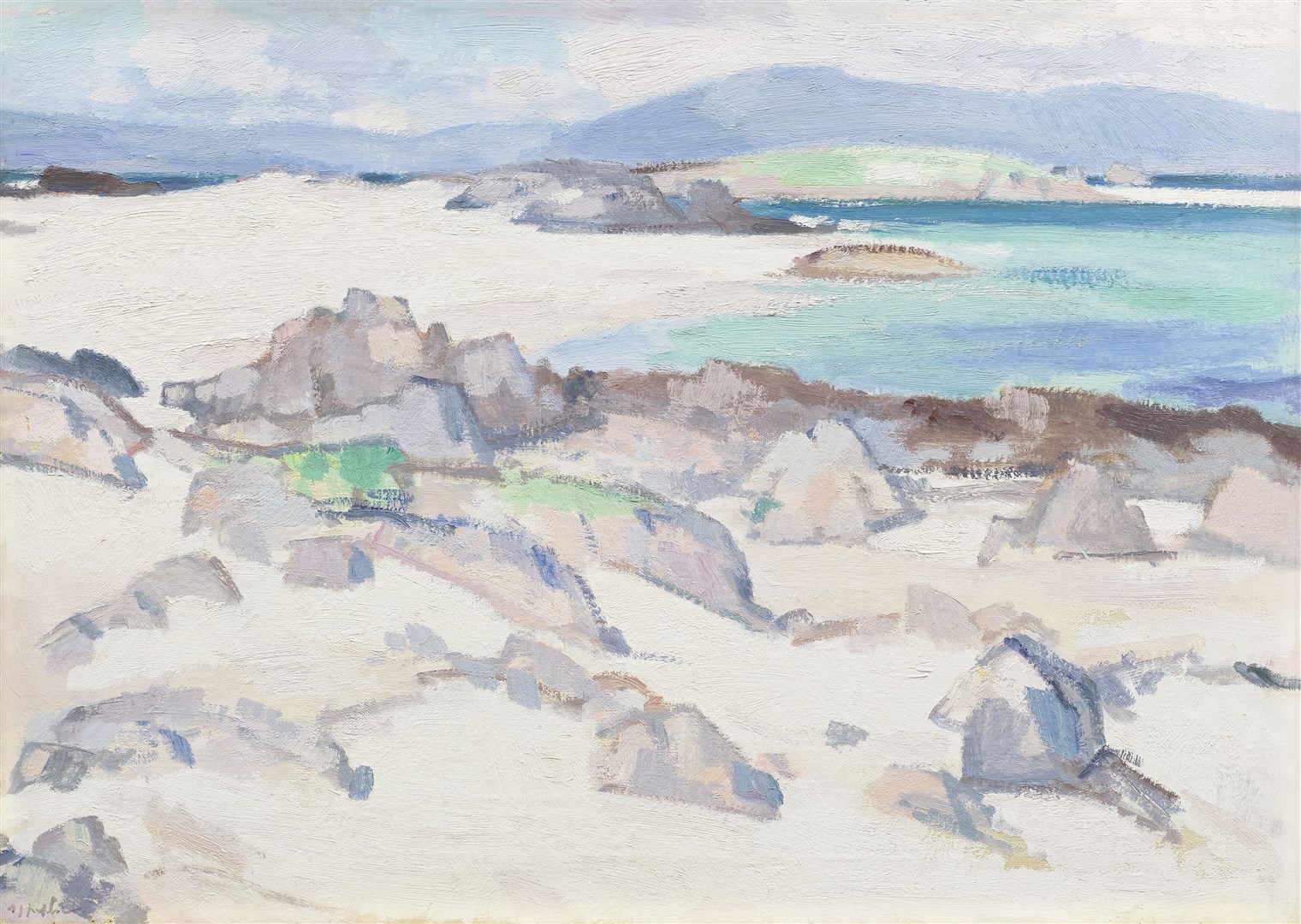 Peploe’s painting The White Strand, Iona also features in the sale (Bonhams/PA)