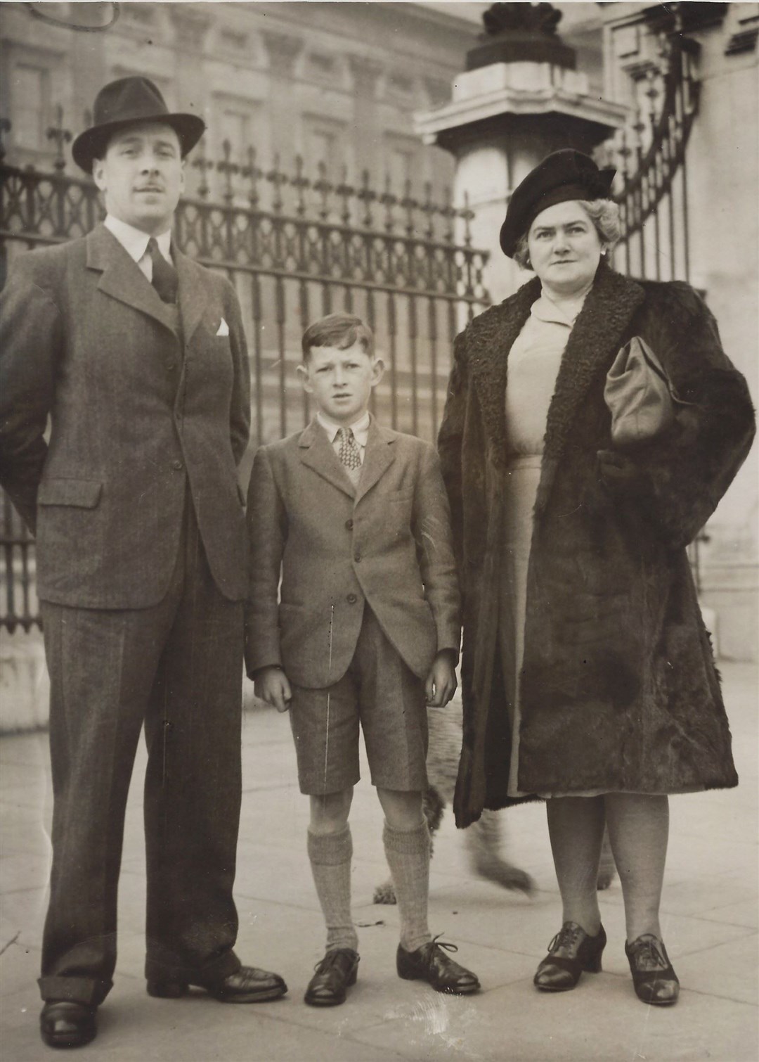 A young David Ritchie at Buckingham Palace with his father Bobby and mother Nora-Jane. Mr Ritchie was there to collect his Distinguished Conduct Medal for actions in World War II. The DCM was the second highest gallantry award for non-commissioned officers and soldiers, after the Victoria Cross.