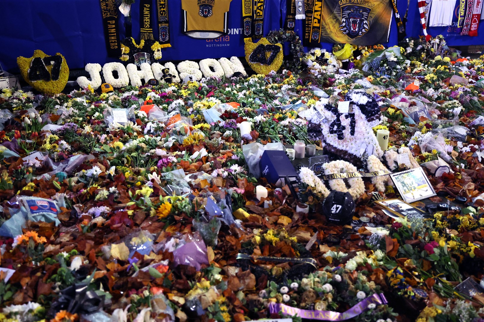 Floral tributes left in memory of Mr Johnson (Bradley Collyer/PA)