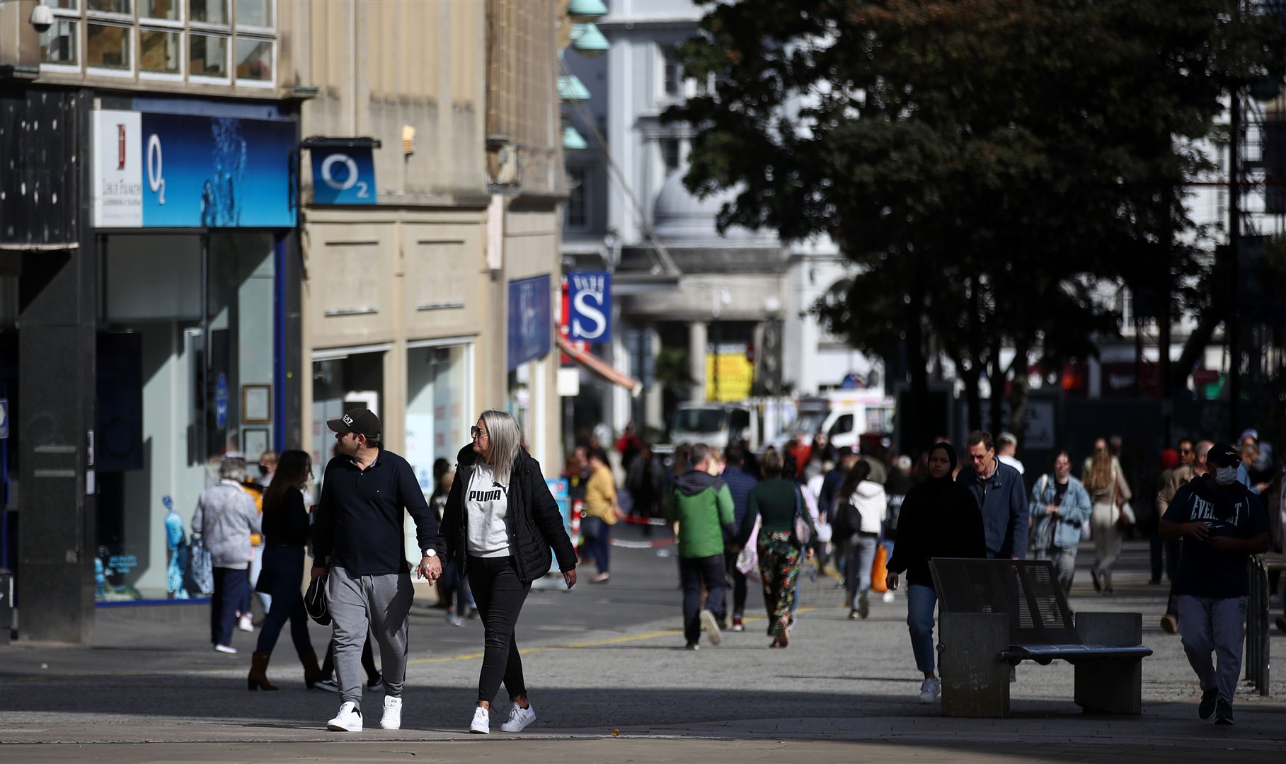 Shoppers in Sheffield, South Yorkhire (Mike Egerton/PA)