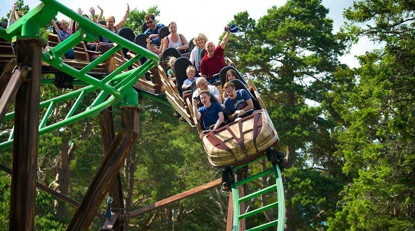 The Runaway Timber Train was a very popular attraction at the Carrbridge theme park.