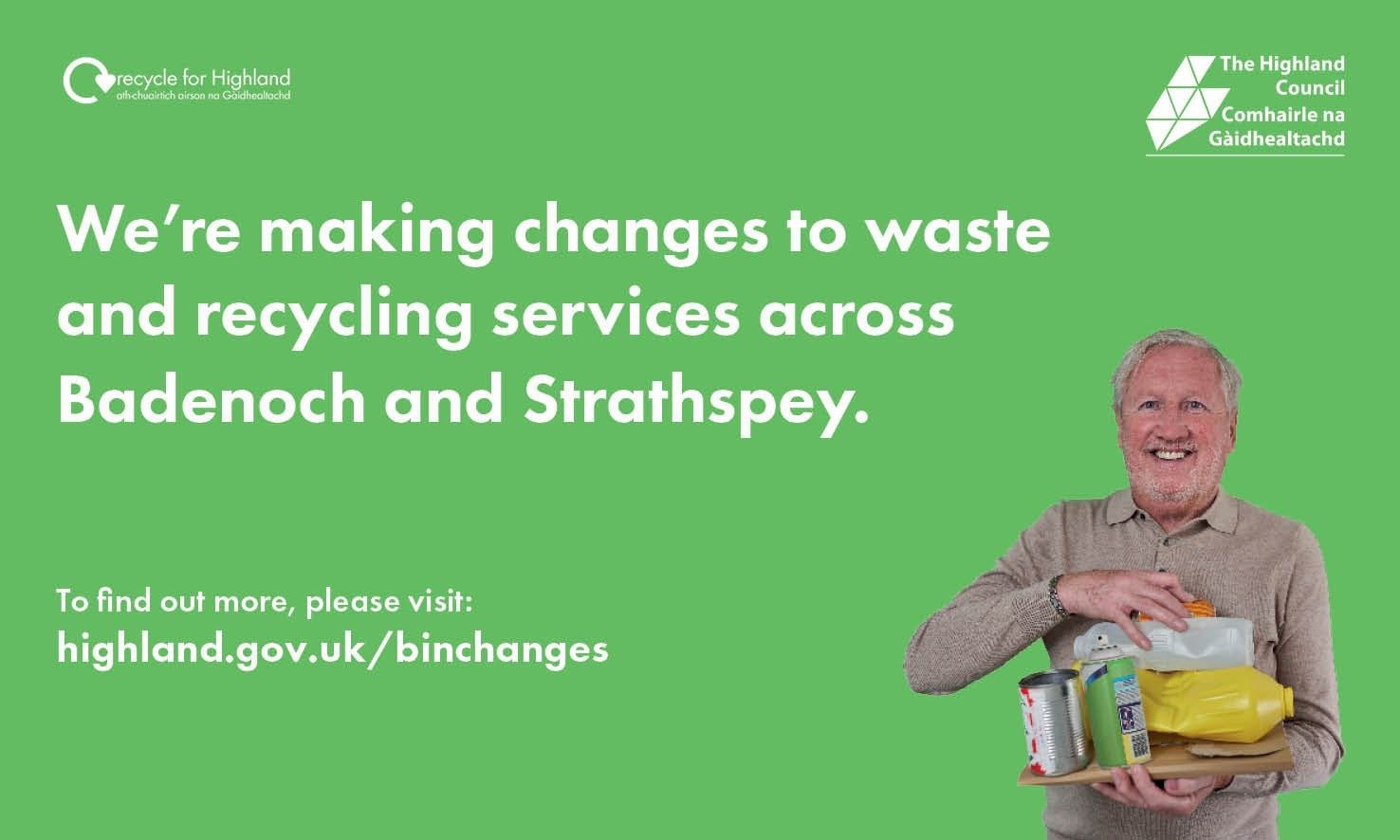 Changes will see households get an extra bin and rescheduling for some collections.
