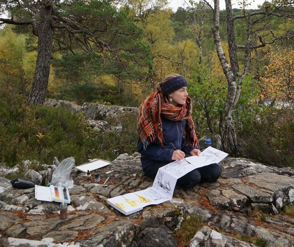 Artist in residence at Inshriach Bothy: Isabel McLeish