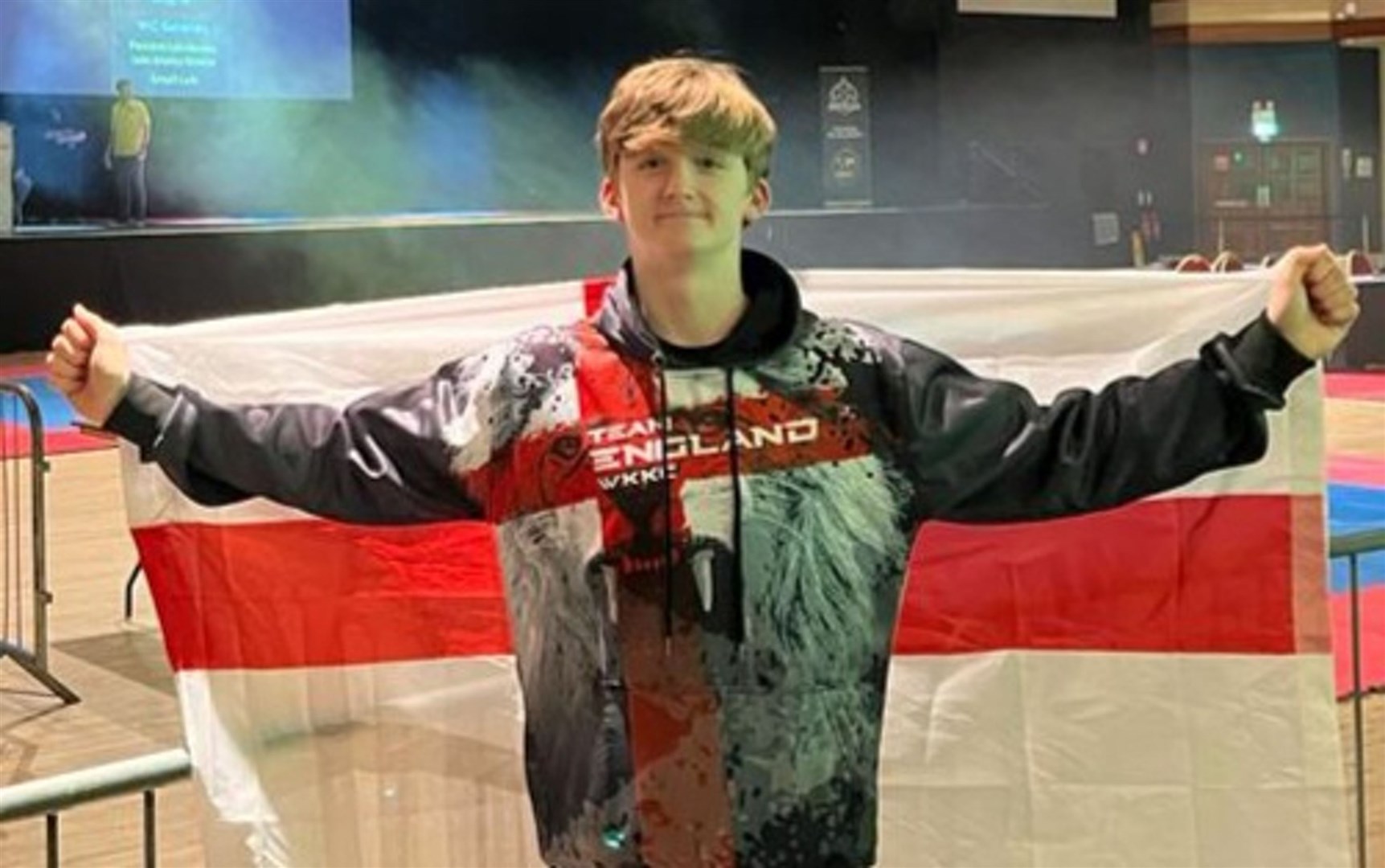Alex Eastwood collapsed after the third and final round of a ‘light contact’ kickboxing bout in a ring at a gym in Platt Bridge, Wigan (Family Handout/PA)