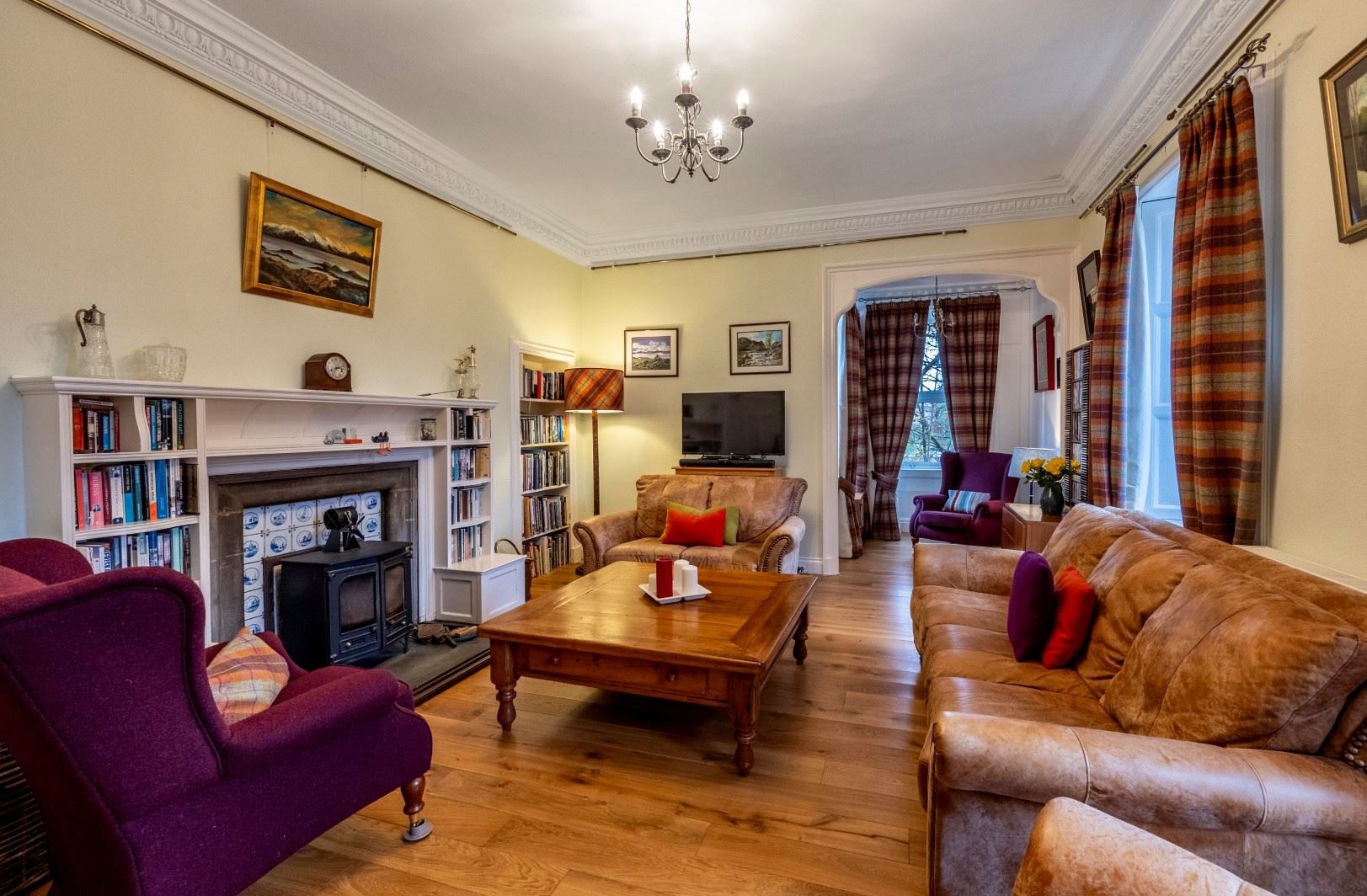One of the living areas at The Dower House.