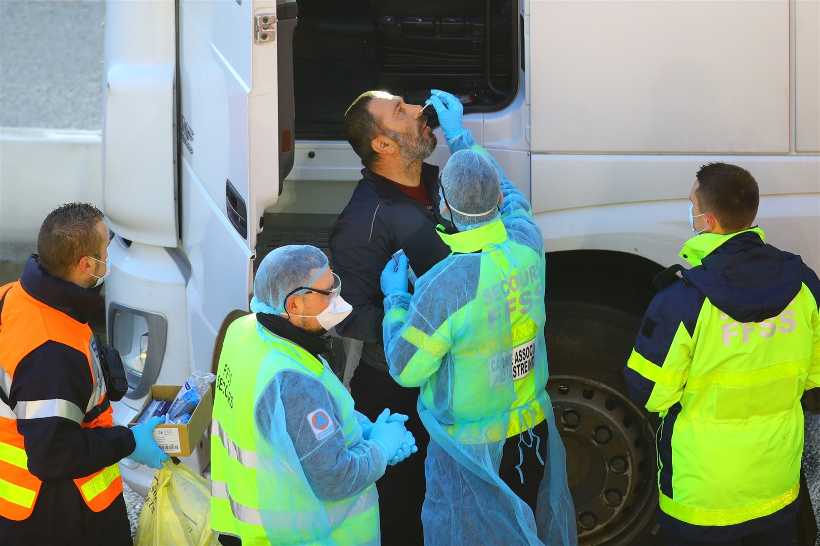 Travellers must now be able to show proof of a negative test result carried out within the past 72 hours in order to be able to cross into France. (Aaron Chown/PA)