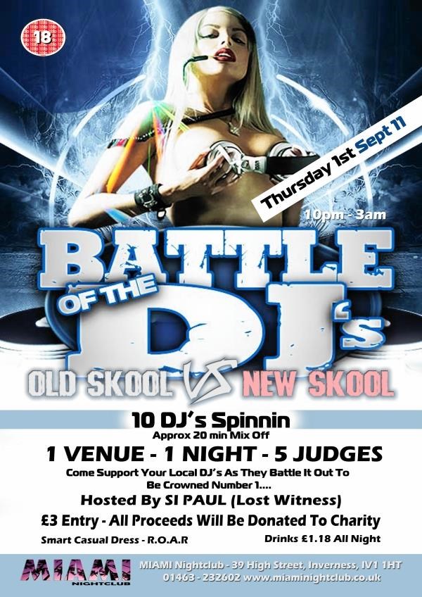 DJs compete for charity.