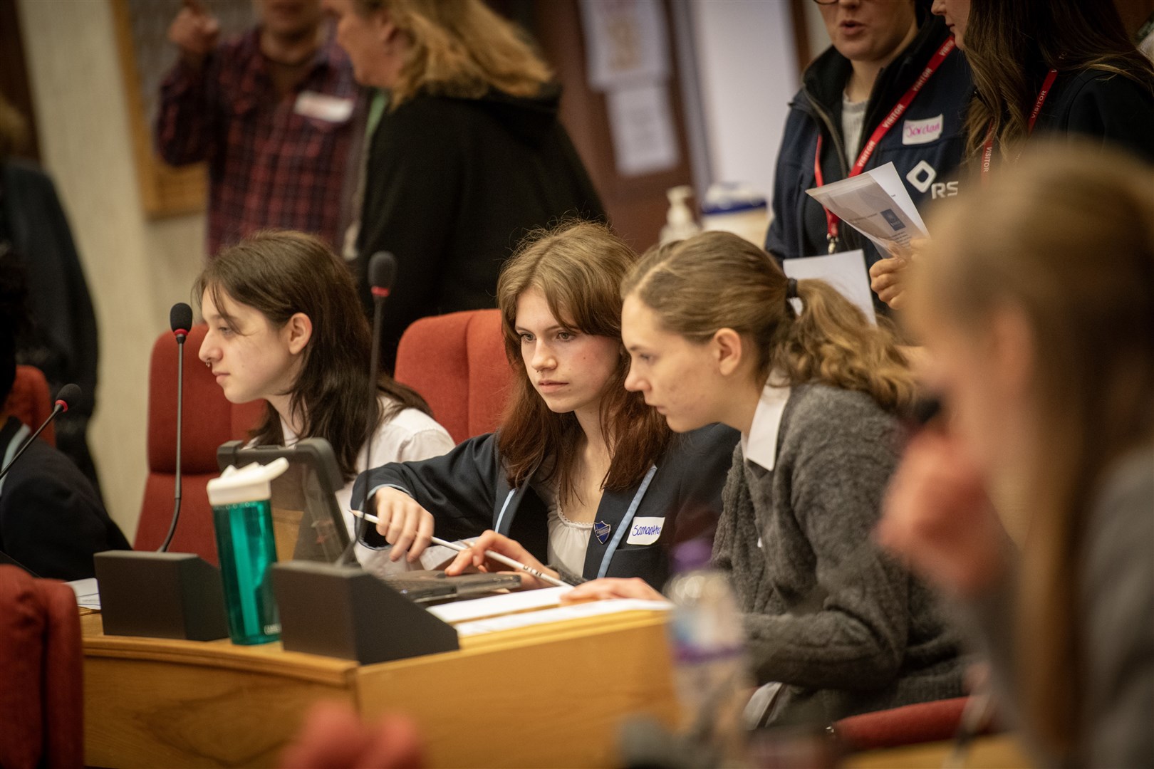 There were plenty of discussions at the COP38 tie-in. Picture: Callum Mackay.