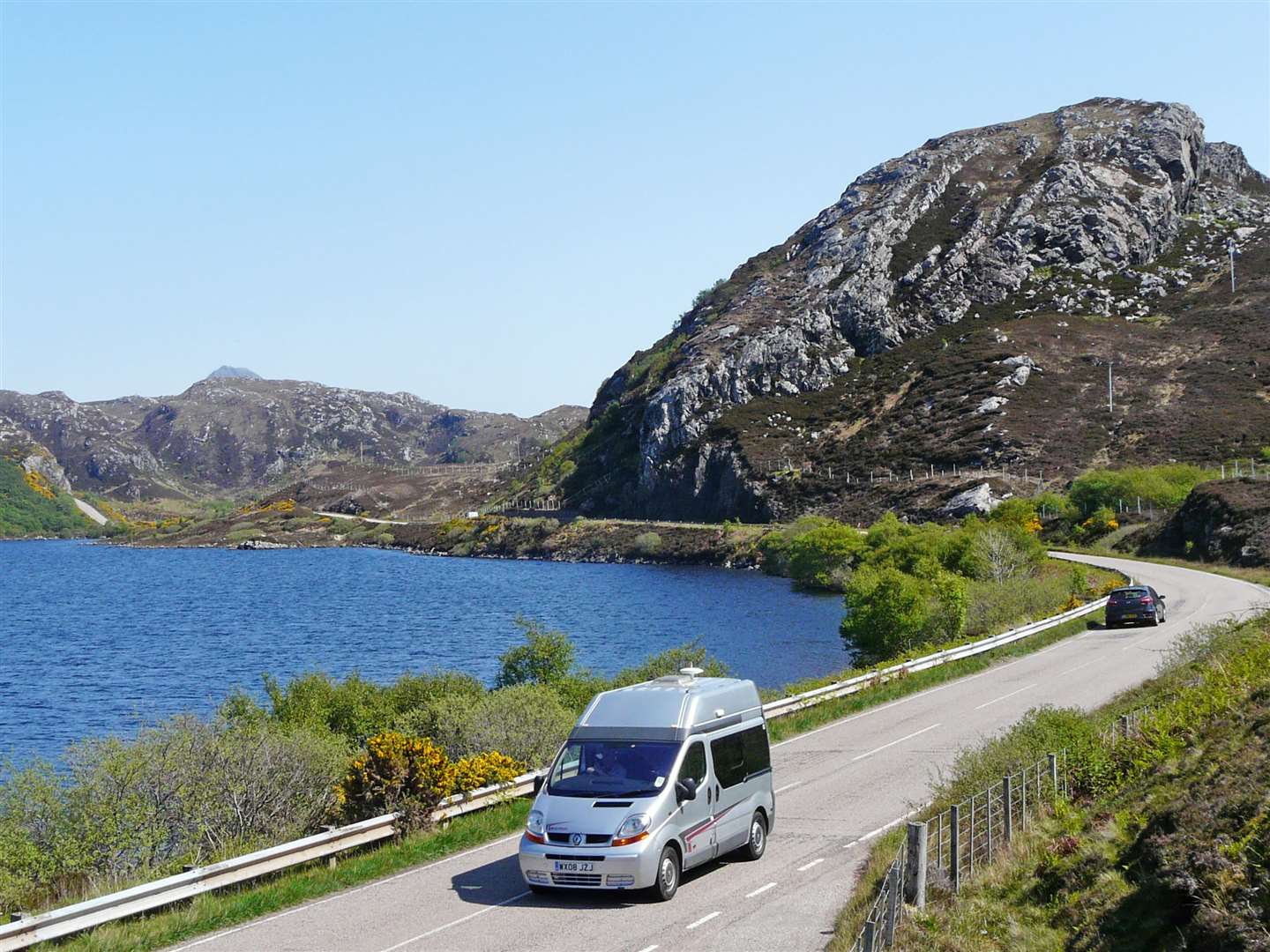 A campervan north of Scourie.