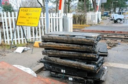 Something's up: work starts on the crossing