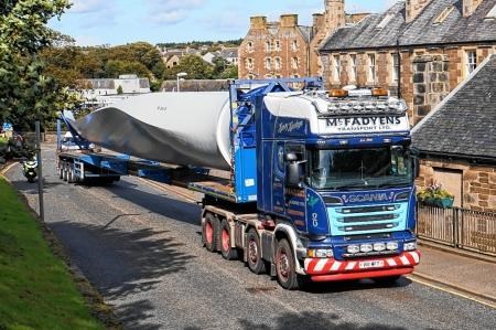 Wind Turbine Convoy, Wind Turbine Blades, Wind Turbines, Bad a' Cheo Wind Farm, Wick