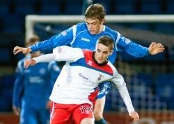 ICT midfielder Nick Ross, who netted a stunning second goal against Hibs.