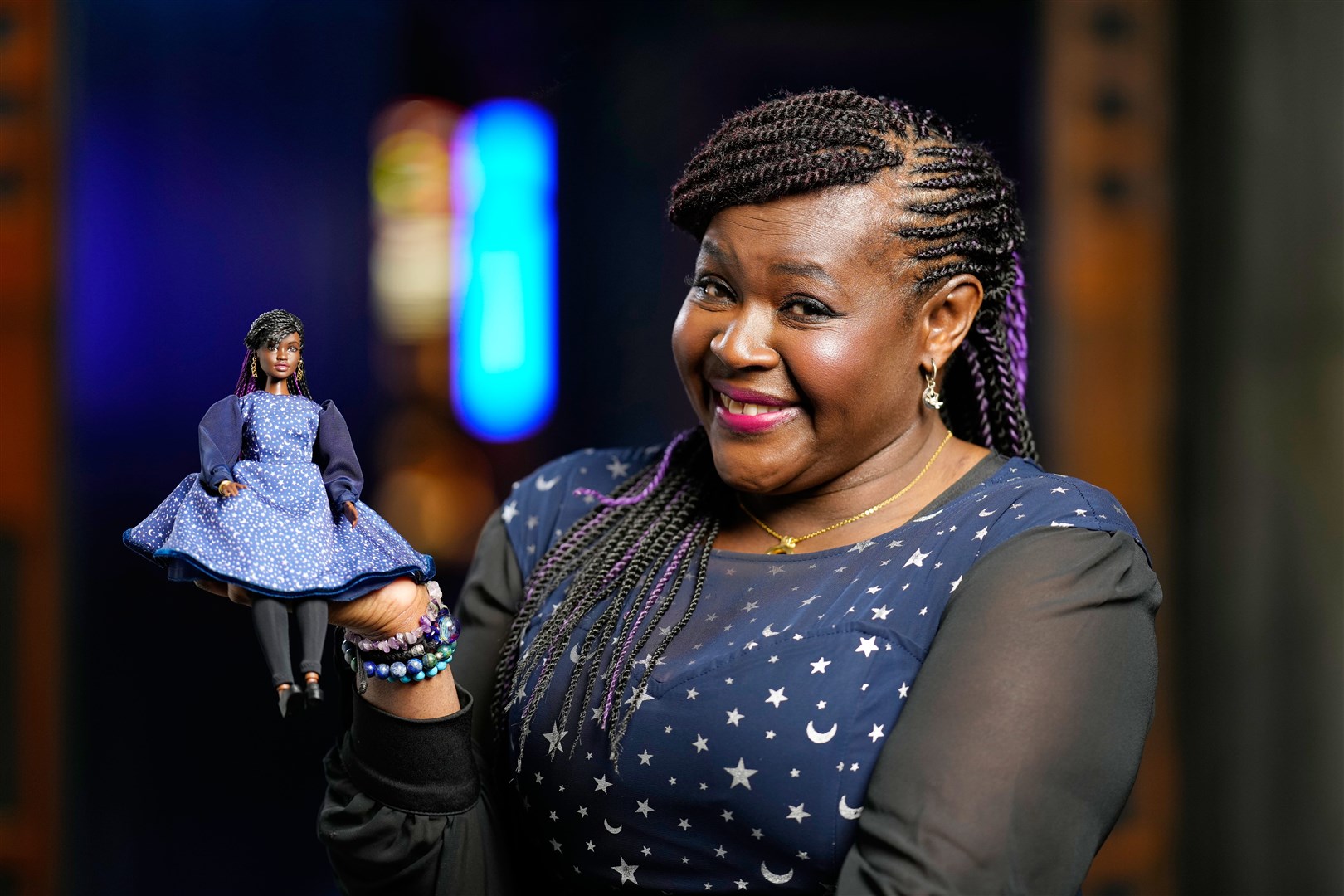 Dr Maggie Aderin-Pocock said she and her daughter ‘danced around the living room’ when they heard she was being honoured with a Barbie doll (Mattel/PA)