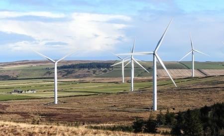 The plans would involve a total of 38 turbines up to 140 metres high – higher than those at Baillie wind farm. Picture: Alan Hendry