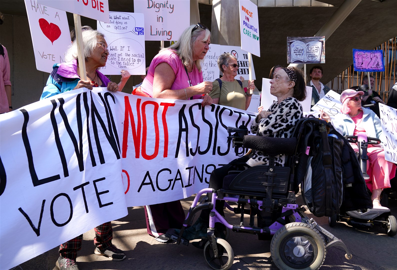 The Silent Witness star urged MSPs with any doubts at all about the legislation to vote it down (Andrew Milligan/PA)