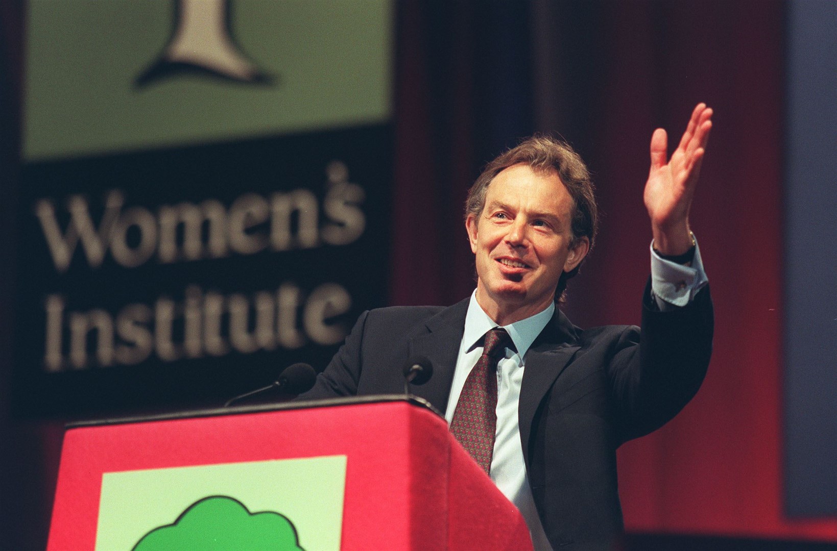 Tony Blair drew heckles in his Women’s Institute speech in 2000 (Peter Jordan/PA)