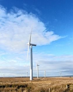 A wind turbine like the one West Coast Energy wants to install on hills at Daviot.