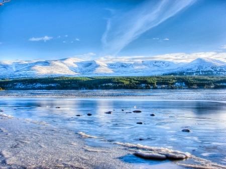 The Cairngorms beyond Loch Morlich