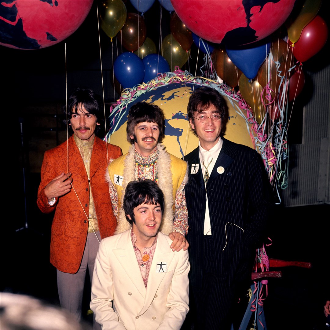 The Beatles at a recording session in London in 1967 (PA)