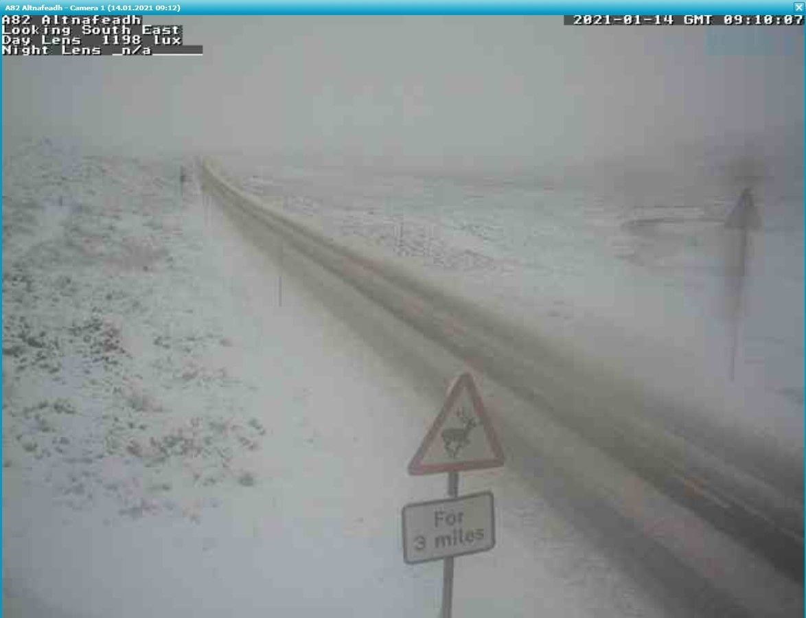 The A82 at Altnafeach. Picture: Bear Scotland.