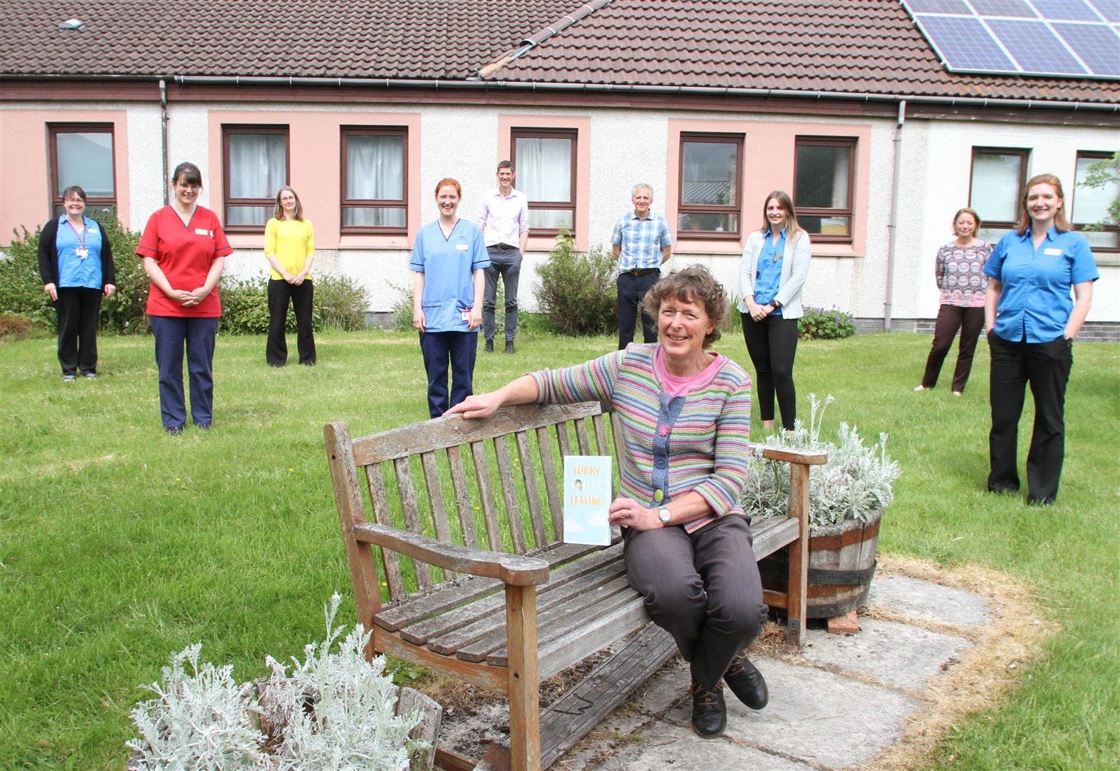 Dr Gill Irvine with colleagues at Aviemore health centre.