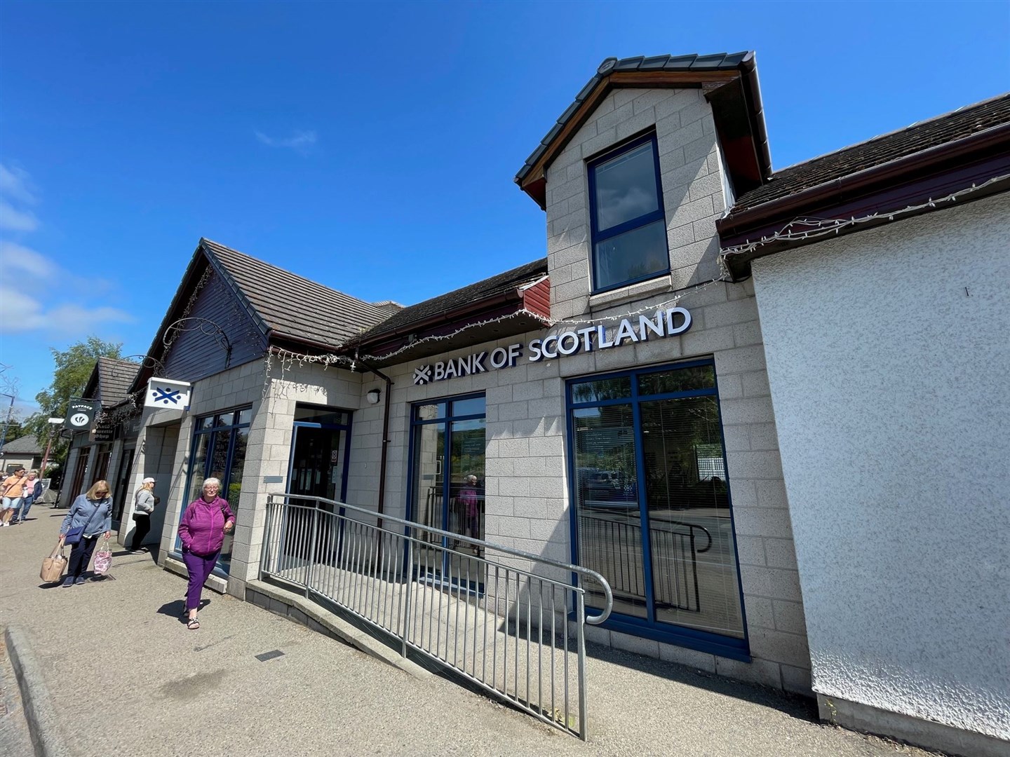 The Bank of Scotland branch in Aviemore was the last bank to close in the strath.