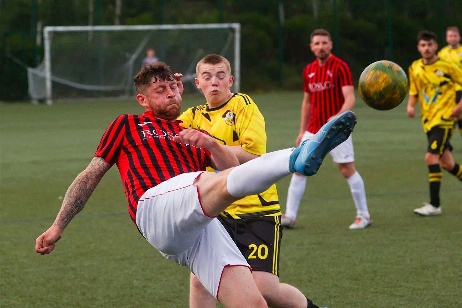 Aviemore Thistle's Craig MacLeod got on the scoresheet in the title clinching win over Badenoch United.