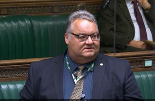 Graham Leadbitter giving his maiden speech in the House of Commons.