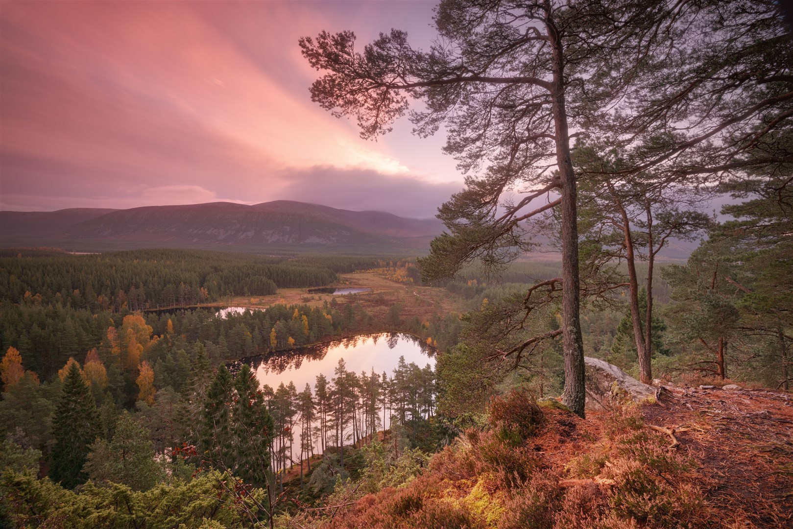 Uath Lochans from Farleitter Crag, Kingussie. Picture by: VisitScotland/Damian Shields.