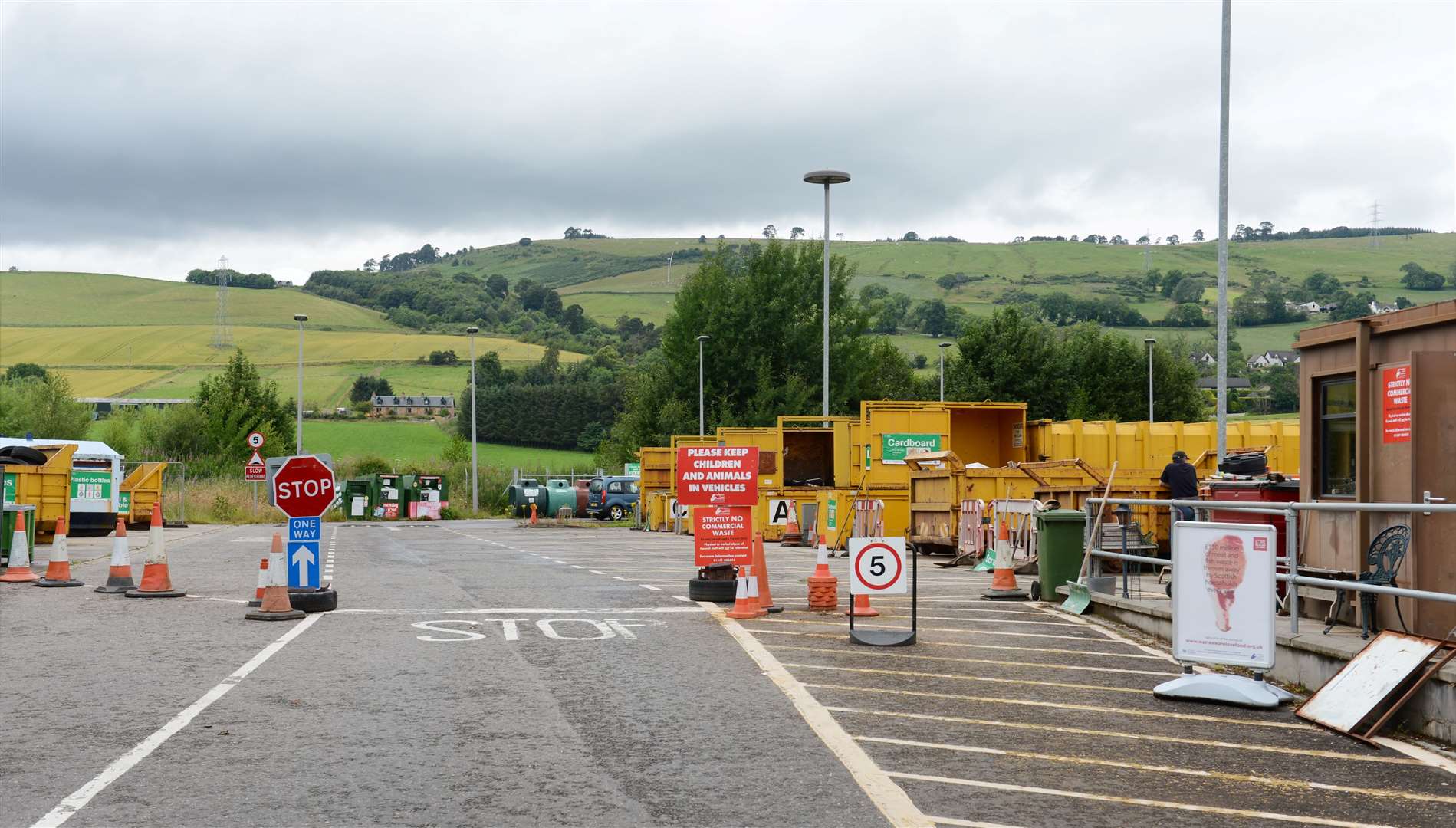 Dingwall recycling centre.