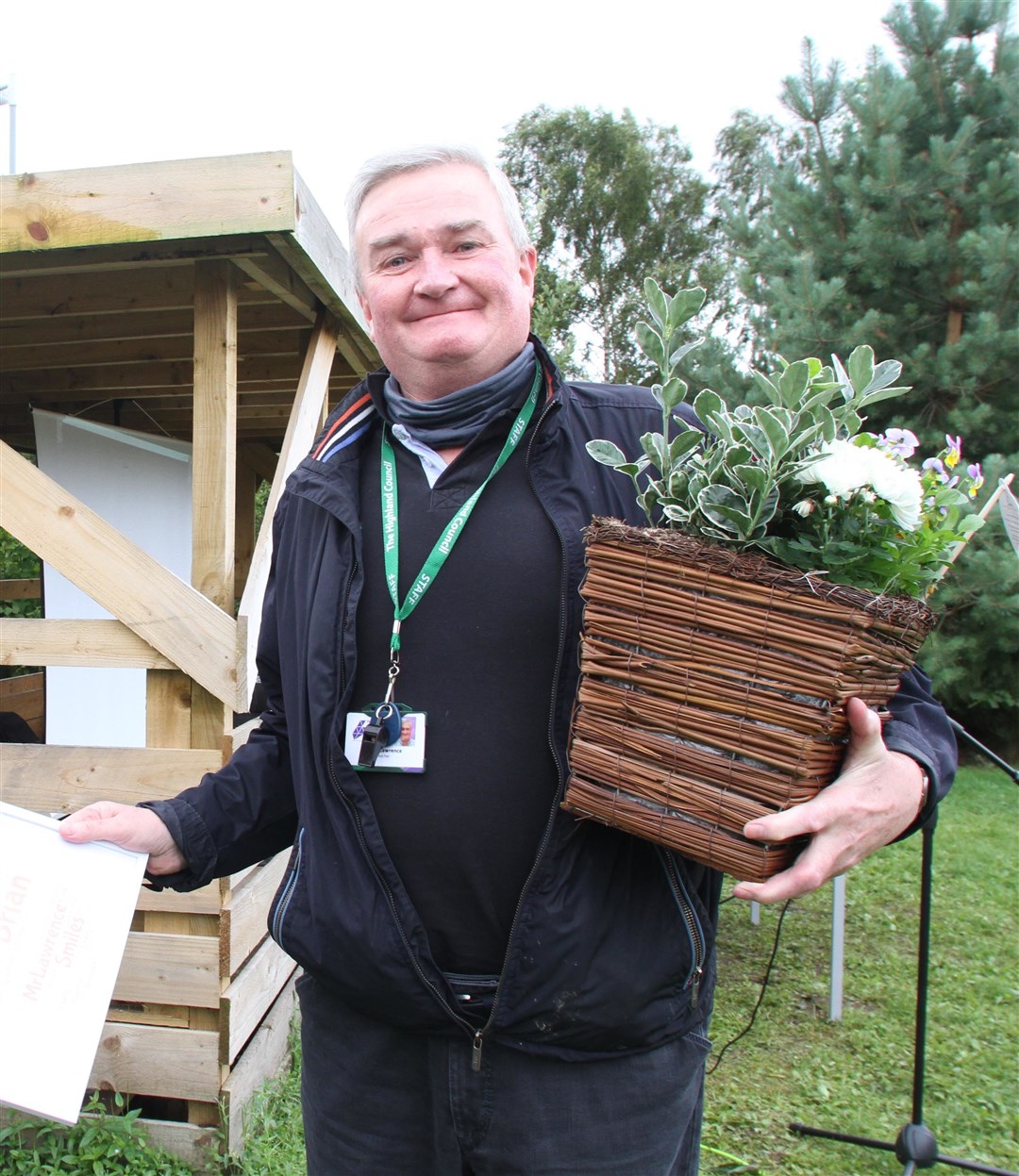 Brian Lawrence was a teacher at Aviemore Primary on supply contracts for the last two years and was given a floral send off