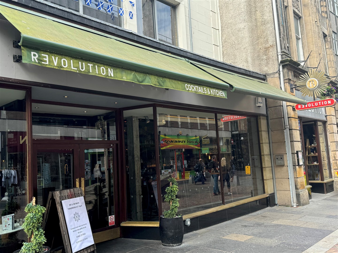 Revolution is set to close its Inverness branch next month.