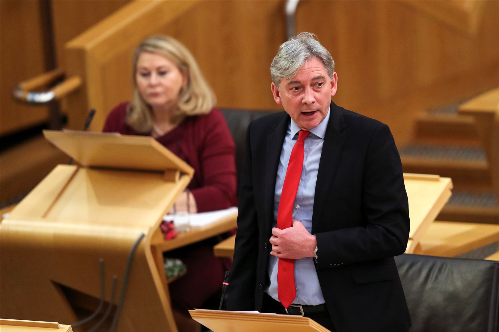 Richard Leonard addressed his party’s stance in Westminster (Russell Cheyne/PA)