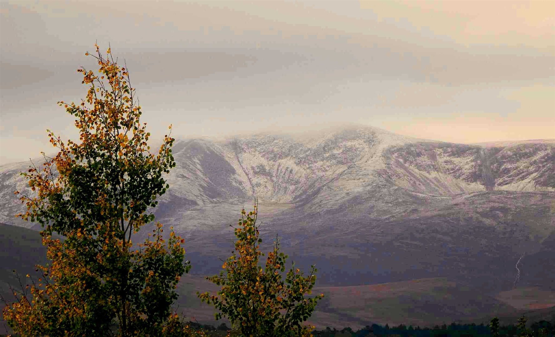 The first snow on Cairngorm Mountain. David Macleod